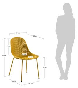 Židle binqui žlutá