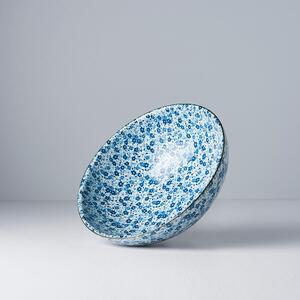 Modro-bílá keramická miska MIJ Daisy, ø 21,5 cm