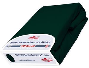 Darymex FROTÉ PROSTĚRADLO PREMIUM 90X200 CM TMAVĚZELENÉ