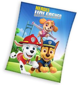 Carbotex DĚTSKÁ FLEECOVÁ DEKA PAW PATROL 150X200 CM VZOROVANÁ