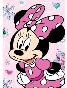 Jerry Fabrics DĚTSKÁ FLEECOVÁ DEKA MINNIE 100X150 CM VZOROVANÁ