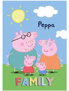 Jerry Fabrics DĚTSKÁ FLEECOVÁ DEKA PEPPA PIG 100X140 CM VZOROVANÁ