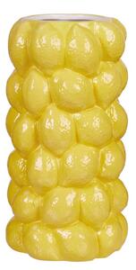 LEMON Váza 30 cm - žlutá