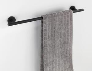 Matně černý nástěnný držák na ručníky z nerezové oceli Bosio – Wenko