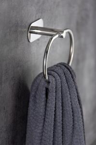 Nástěnný držák na ručníky z nerezové oceli Wenko Orea Ring Turbo-Loc®
