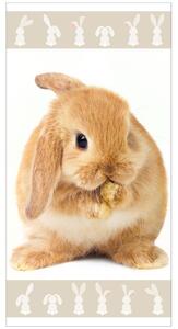 Jerry Fabrics DĚTSKÝ BAVLNĚNÝ RUČNÍK BUNNY 70X140 CM VZOROVANÁ