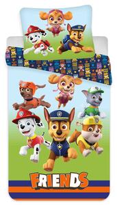 Aptex DĚTSKÉ BAVLNĚNÉ POVLEČENÍ PAW PATROL 100X135 CM, 1KS 40X60 CM VZOROVANÉ