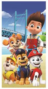 DĚTSKÝ BAVLNĚNÝ RUČNÍK PAW PATROL 70X140 CM VZOROVANÁ