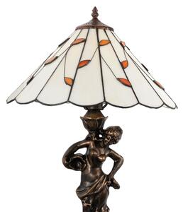 Brilagi - Tiffany vitrážová stolní lampa FOLIA 1xE27/60W/230V