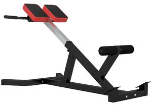 SPORTNOW římská židle s nadýchaným polstrováním a trojúhelníkovou ocelovou PU konstrukcí, 126x70x67-84 cm, Černá | Aosom