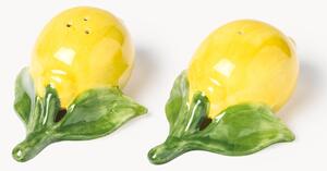 Sada ručně malovaných mlýnků na'sůl a pepř Lemon, 2 díly