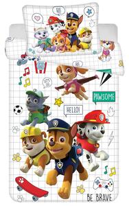 Aptex DĚTSKÉ BAVLNĚNÉ POVLEČENÍ PAW PATROL 100X135 CM, 1KS 40X60 CM VZOROVANÉ