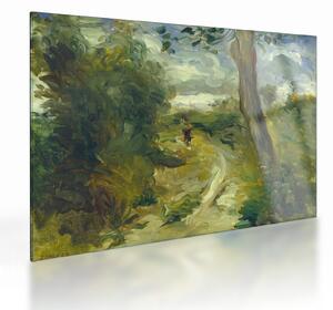 Skleněný obraz - Auguste Renoir, Landscape between Storms, reprodukce (70x50 cm)