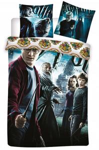 Aptex DĚTSKÉ BAVLNĚNÉ POVLEČENÍ HARRY POTTER 135X200 CM, 1KS 80X80 CM VZOROVANÉ
