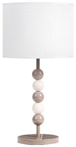 Stolní lampa LOKY Kov Bílá/Béžová