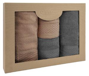 Darymex BAVLNĚNÉ RUČNÍKY SOLANO SADA 2 KS 50X90 CM, 2 KS 70X140 CM VÍCEBAREVNÁ