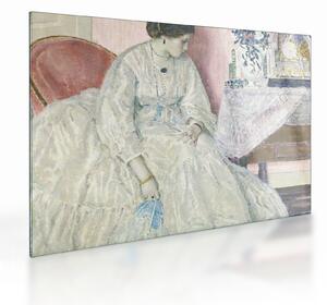 Skleněný obraz - Frederick Carl Frieseke, Memories, reprodukce (70x50 cm)