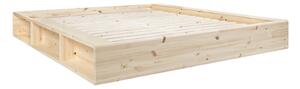Dvoulůžková postel z borovicového dřeva s roštem 160x200 cm Ziggy – Karup Design