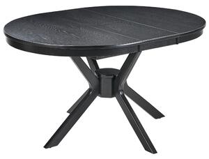 Rozkládací jídelní stůl TYMIS Černý dub 107/137 cm 107 cm