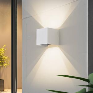 Lindby Smart LED venkovní nástěnné svítidlo Dara, 10 cm, bílá, CCT Tuya