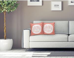 Oranžový povlak na polštář Minimalist Cushion Covers Home Sweet Home, 45 x 45 cm