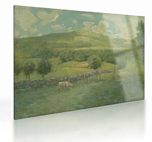 Skleněný obraz - Julian Alden Weir, Obweebetuck, reprodukce (70x50 cm)