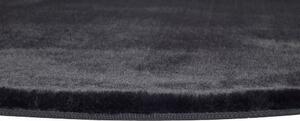 Černý koberec Universal Fox Liso, Ø 120 cm