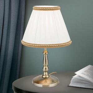 Orion LA 4-1084/1 - Stolní lampa TONIA 1xE27/60W/230V pr. 25 cm bílá/bronz