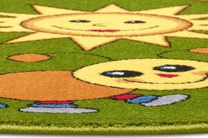 Dětský koberec New Adventures 105307 Green Yellow