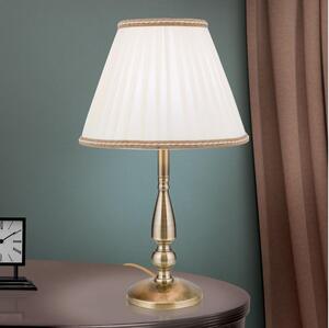 Orion LA 4-1085/1 - Stolní lampa TONIA 1xE27/60W/230V pr. 30 cm bílá/bronz
