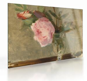 Skleněný obraz - Berthe Morisot, Peonies, reprodukce (70x50 cm)