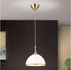 Orion HL 6-1808/1 - Lustr na lanku OLD LAMP 1xE27/40W/230V bílá/mosaz
