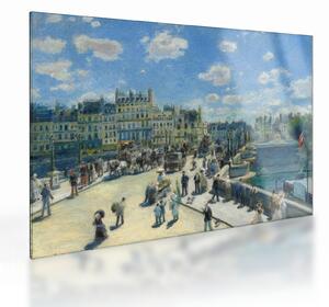 Skleněný obraz - Auguste Renoir, Pont Neuf, Paris, reprodukce (70x50 cm)