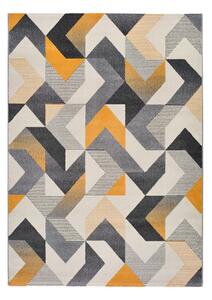 Oranžovo-šedý koberec Universal Gladys Abstract, 60 x 120 cm
