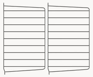 Nástěnné panely String System, různé velikosti v sadě