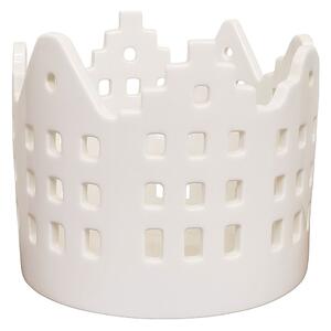 Svícen porcelánový domky 10,5*8,5cm 9305201-1A