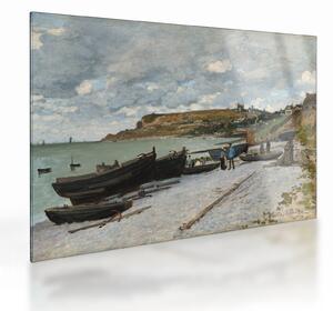 Skleněný obraz - Claude Monet, Sainte Adresse, reprodukce (70x50 cm)