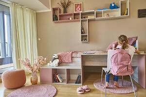 Dětská postel s úložným prostorem Blake pink