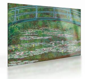 Skleněný obraz - Claude Monet, The Japanese Footbridge, reprodukce (70x50 cm)