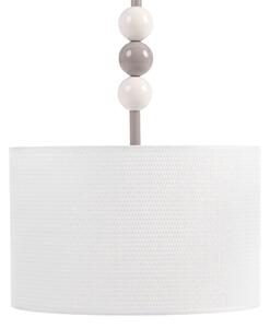 Závěsná lampa LOKY Kov Bílá/Béžová
