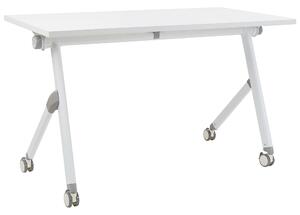 Skládací psací stůl BENDI Bílá 120 cm 60 cm s koly