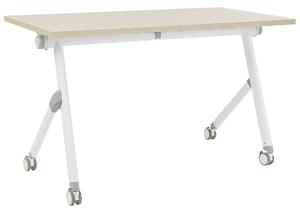 Skládací psací stůl BENDI Světle hnědá 120 cm 60 cm s koly