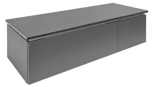 Koupelnová skříňka s umyvadlem SAT Feel 120x30x46 cm antracit mat SATFEEL2120ANTD
