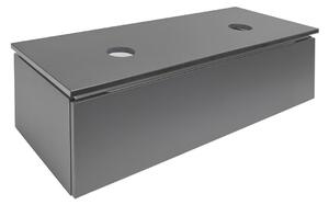 Koupelnová skříňka s umyvadlem SAT Feel 120x30x46 cm antracit mat SATFEEL120ANTD