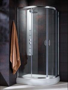 Radaway Premium Plus E sprchový kout 90x80 cm půlkulatá 30492-01-01N