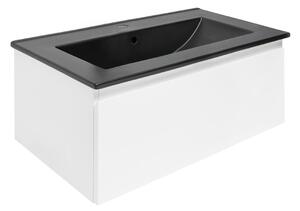 Koupelnová skříňka s umyvadlem SAT B-Way 79x30x45 cm bílá lesk BWAY80WU4B