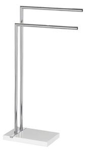 Wenko Noble stojací věšák bílá-stříbrná 20487100