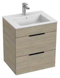 JIKA H4536121765141 - Koupelnová skříňka s umyvadlem CUBE 60,7x55 cm jasan