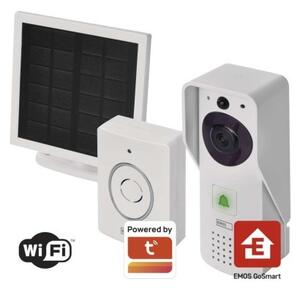 EMOS H4030 solární Go Smart bezdrátový domovní WiFi videozvonek