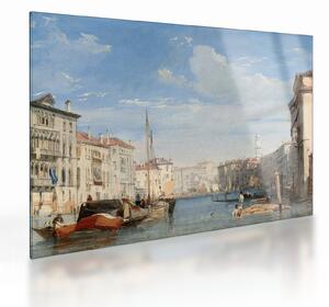 Skleněný obraz - Richard Parkes Bonington, The Grand Canal, reprodukce (70x50 cm)